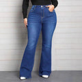 Denim flared jeans