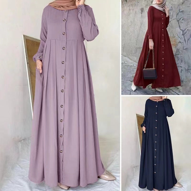 Loose and elegant robe-style dress