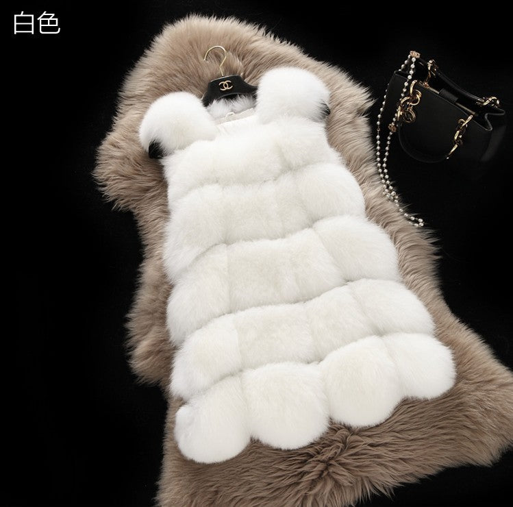 Faux fur vest