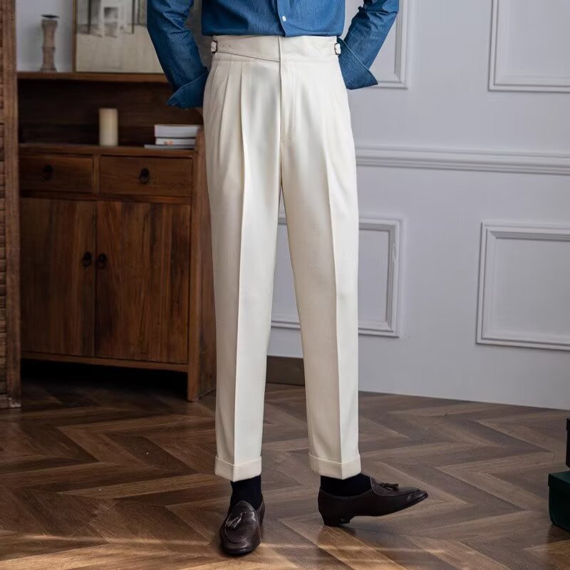 High Waist Straight Leg Business Casual Trousers