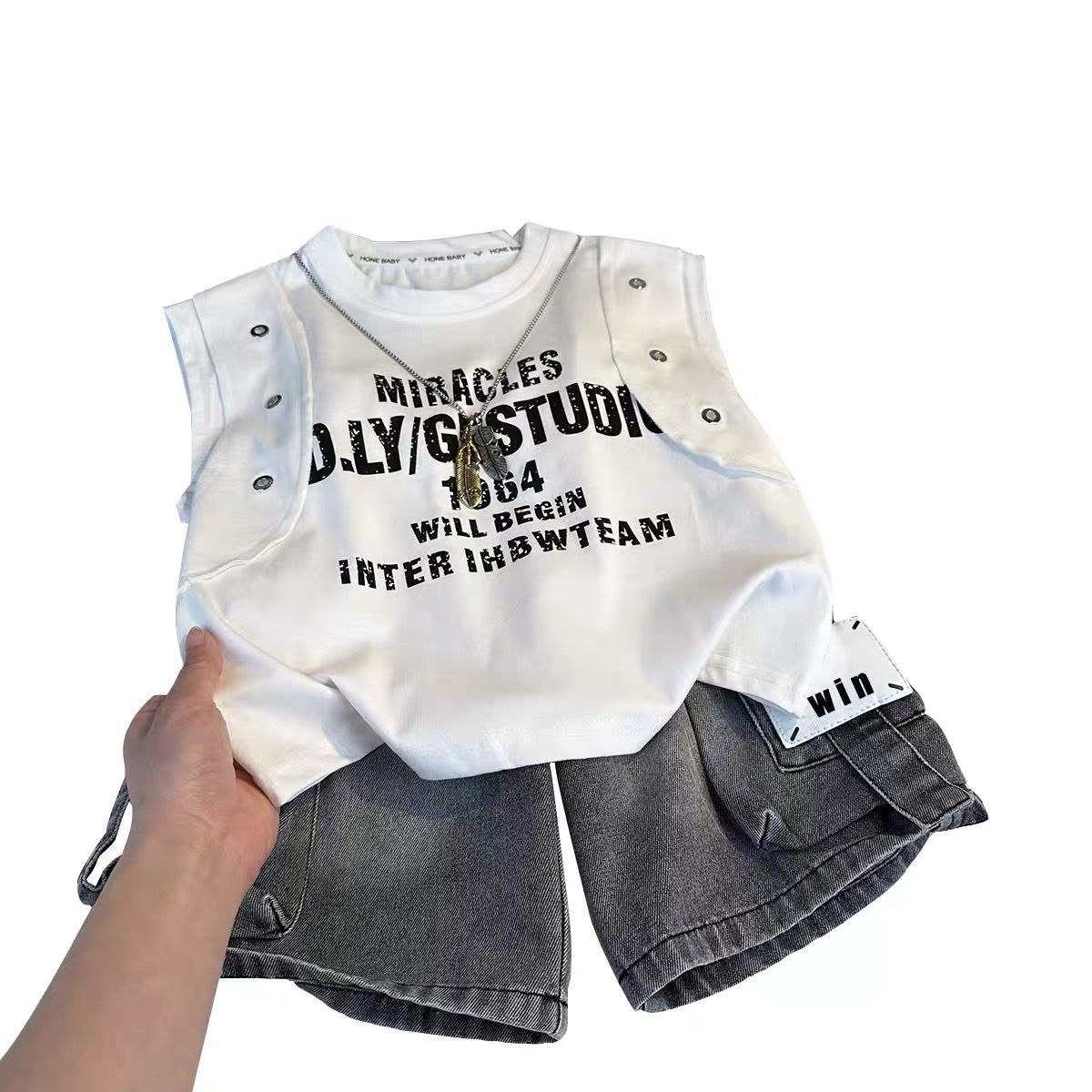 Boys' Summer Corduroy Outfit