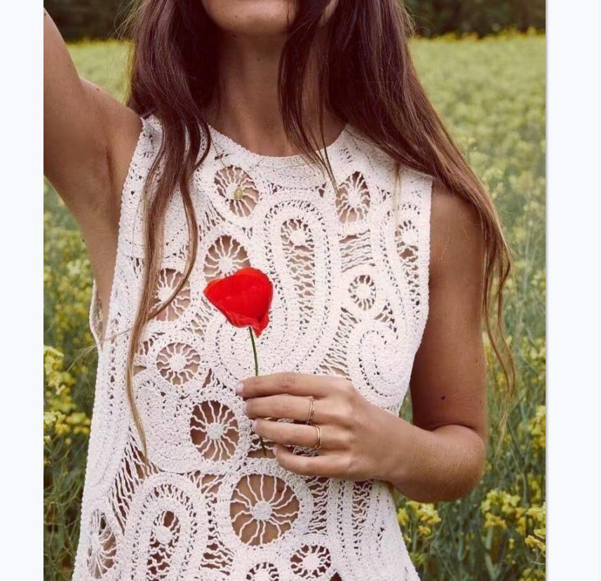 Women's Knitted Two-Piece Set - Top and Skirt