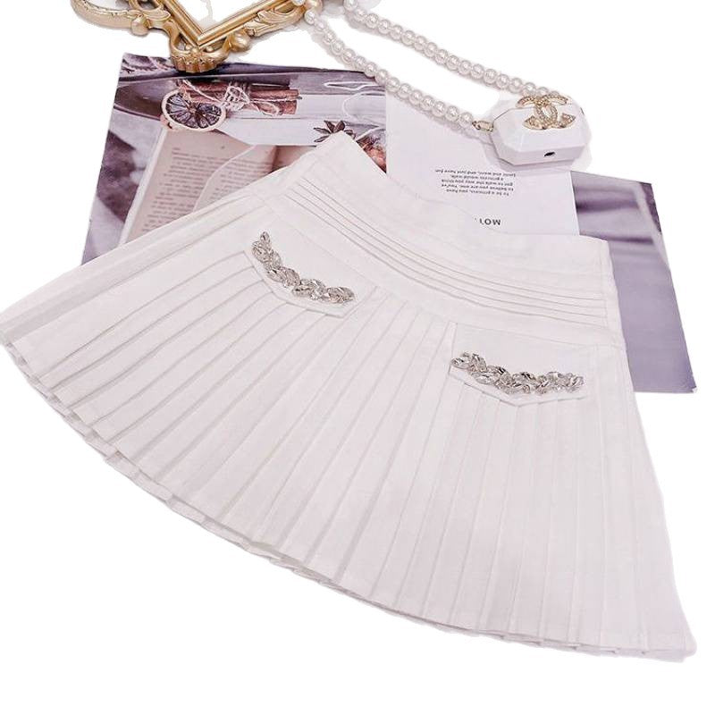 Girls' Sweatshirt and Pleated Skirt