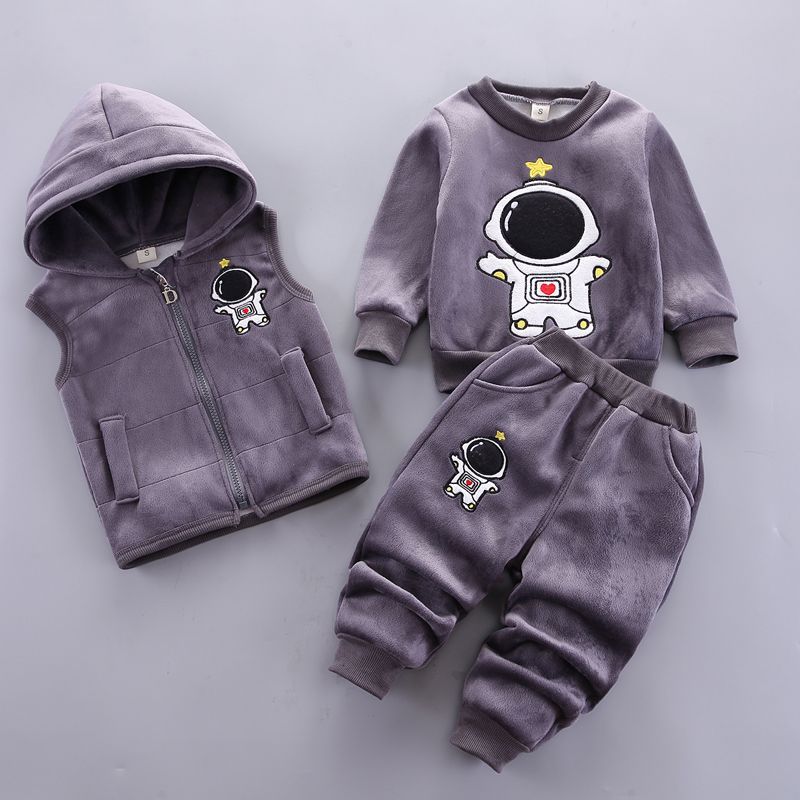 Baby Children's Spring Clothes Three-Piece Set