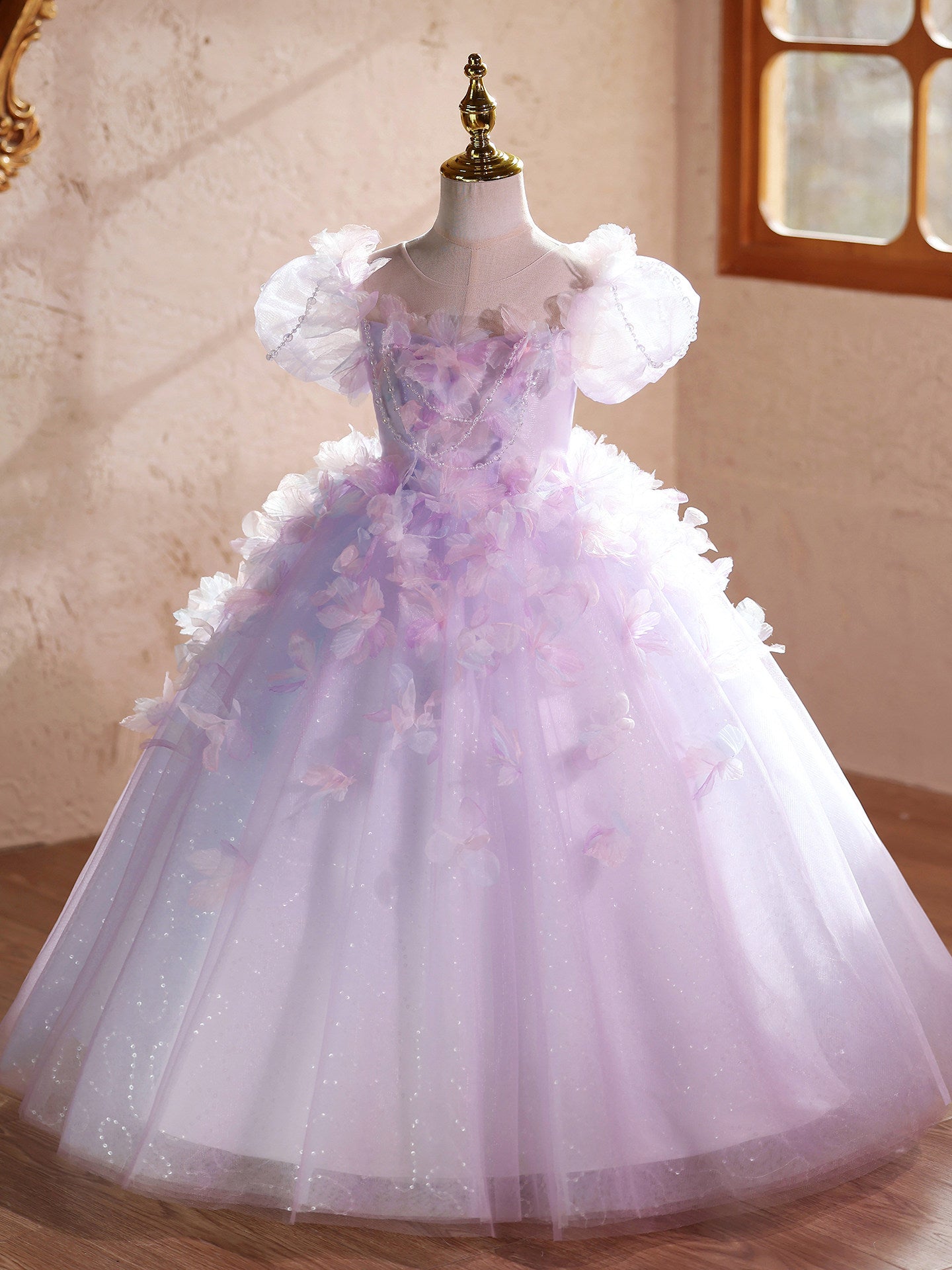 Girl's Elegant Princess Performance Dress