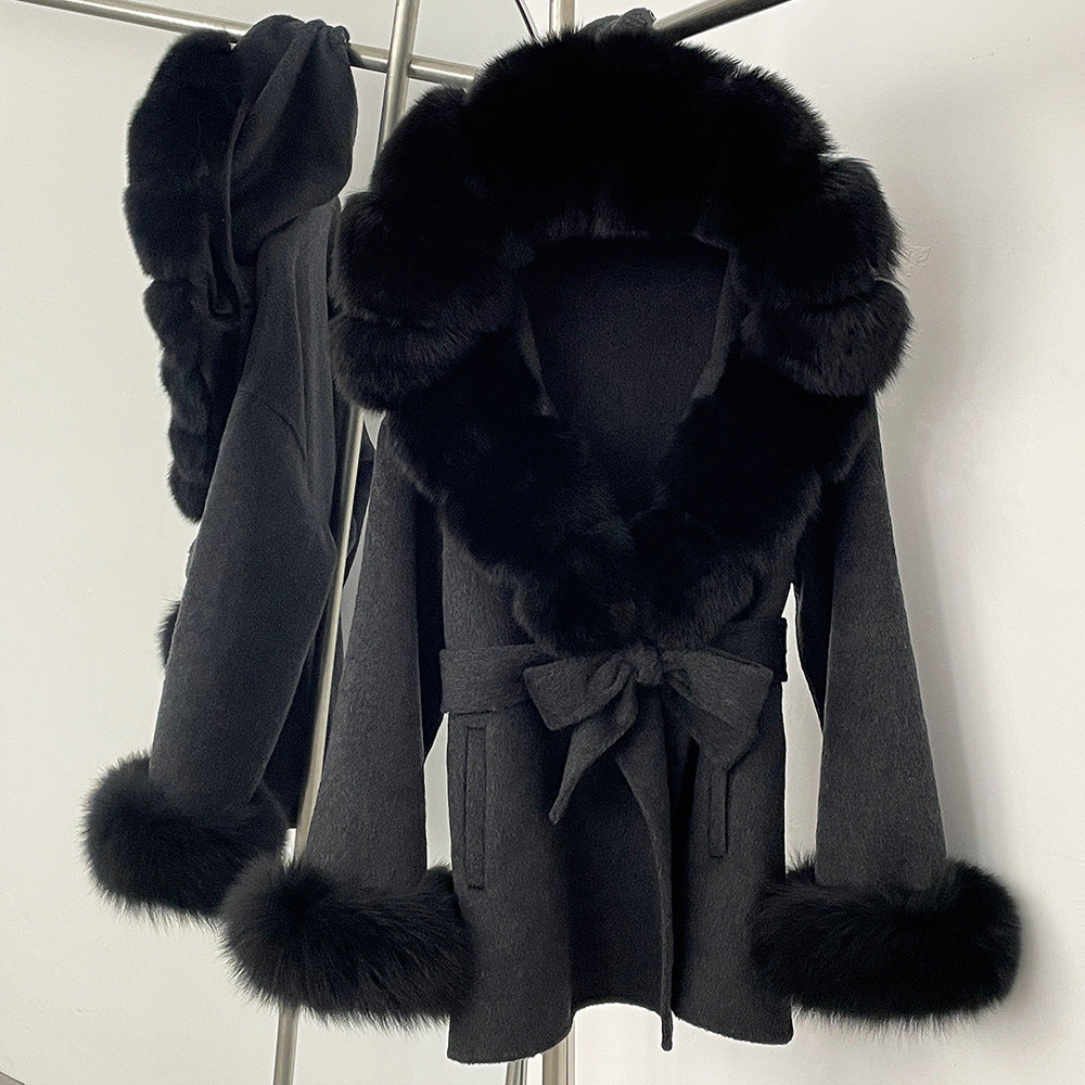 Double-Sided Wool Coat Women's Woolen Coat