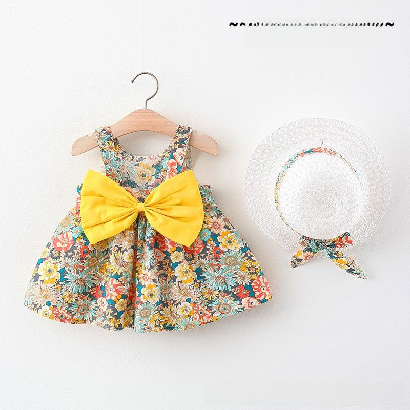 Girls' Floral Summer Cotton Dress