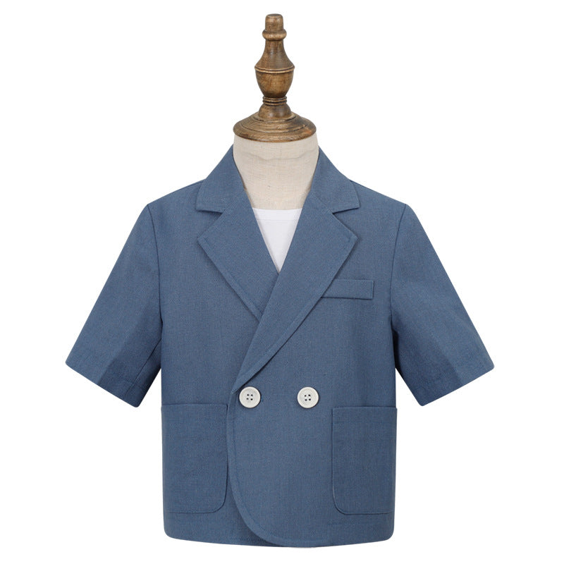 Boys' Short Sleeve Suit Shorts