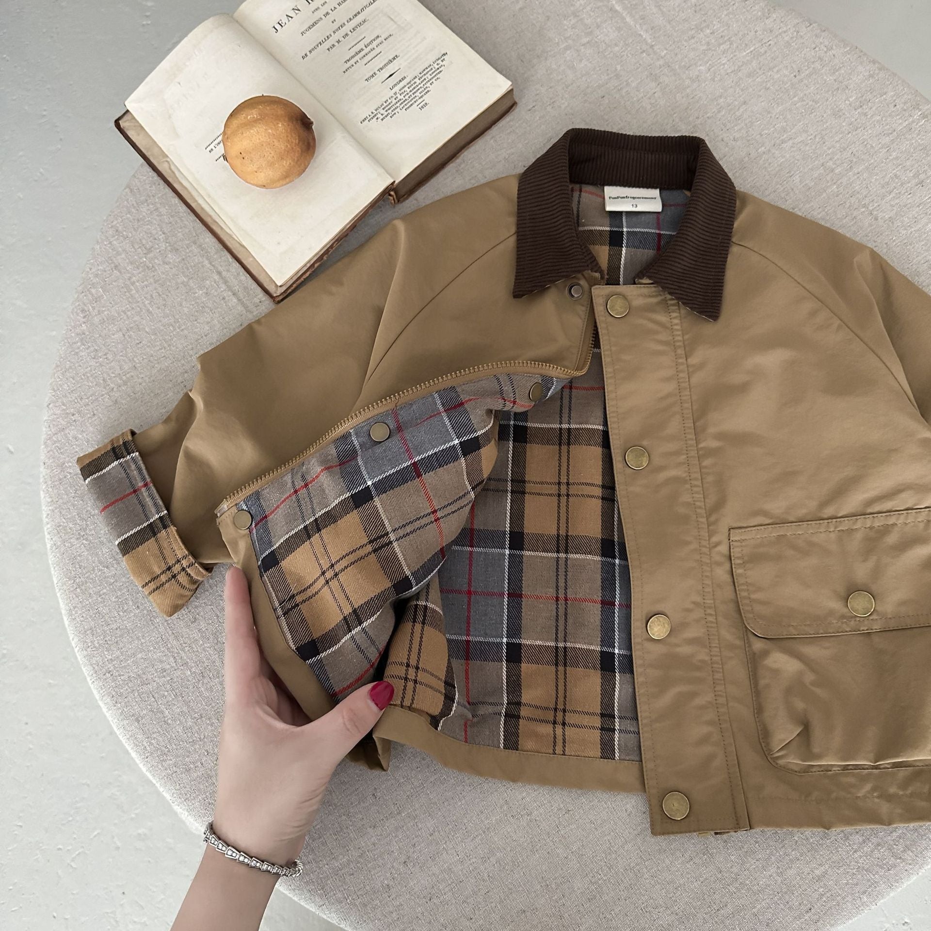 Children's Contrast Collar Jacket