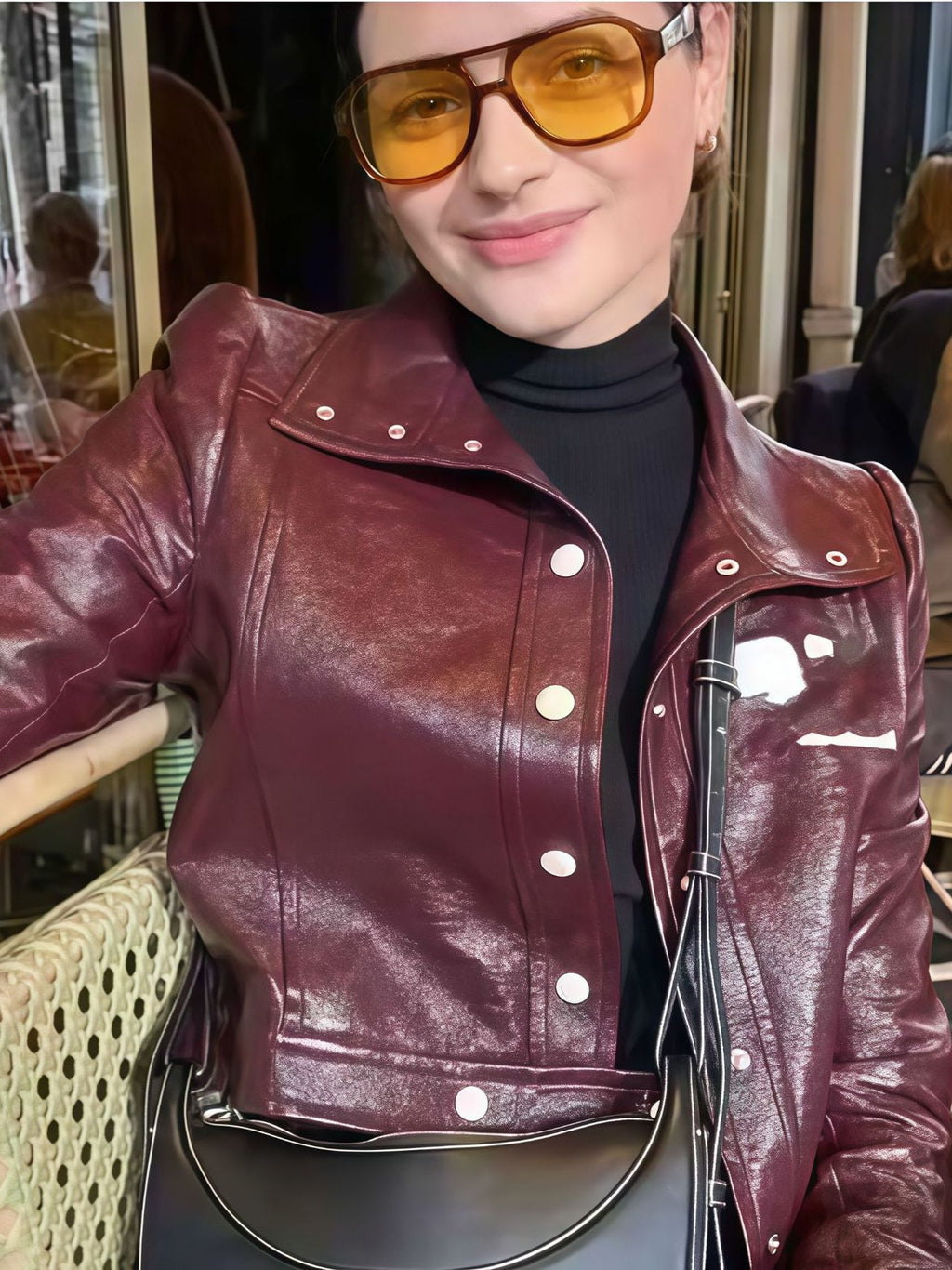 Women's leather jacket