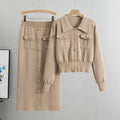 Women's Knit Sweater and Skirt Set