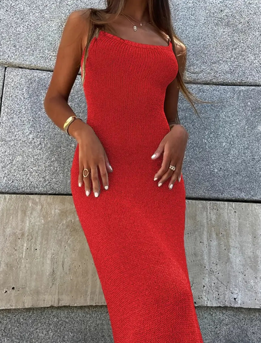 Knitted slip dress