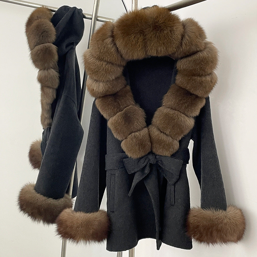 Double-Sided Wool Coat Women's Woolen Coat