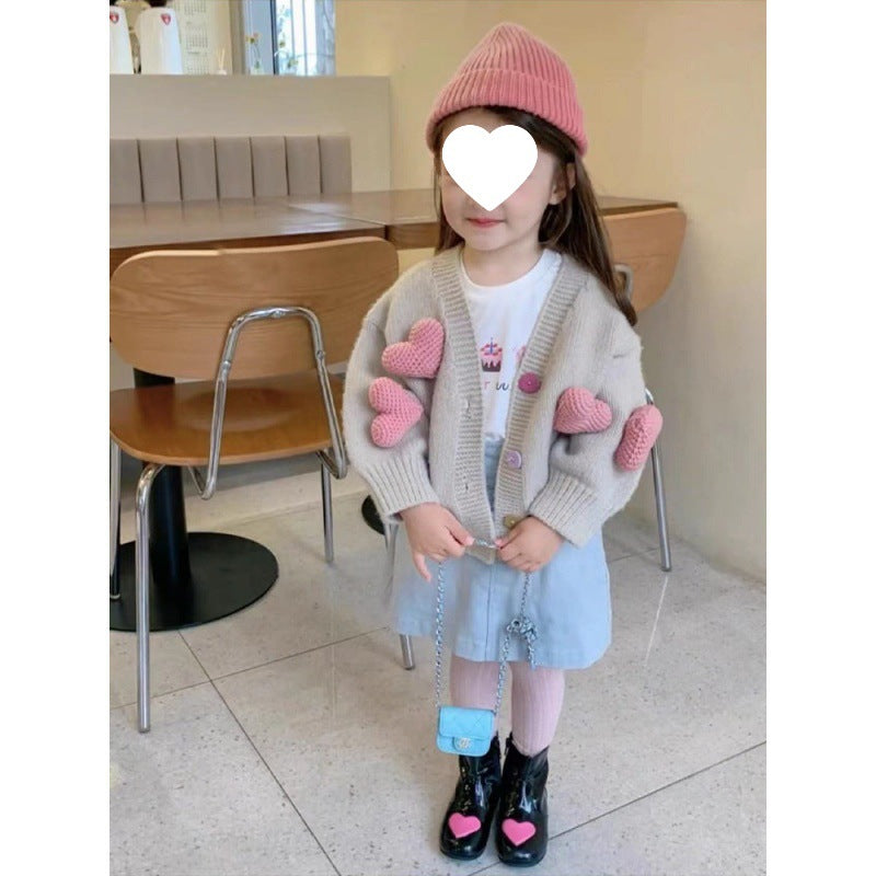 Girls' Knitted Cardigan