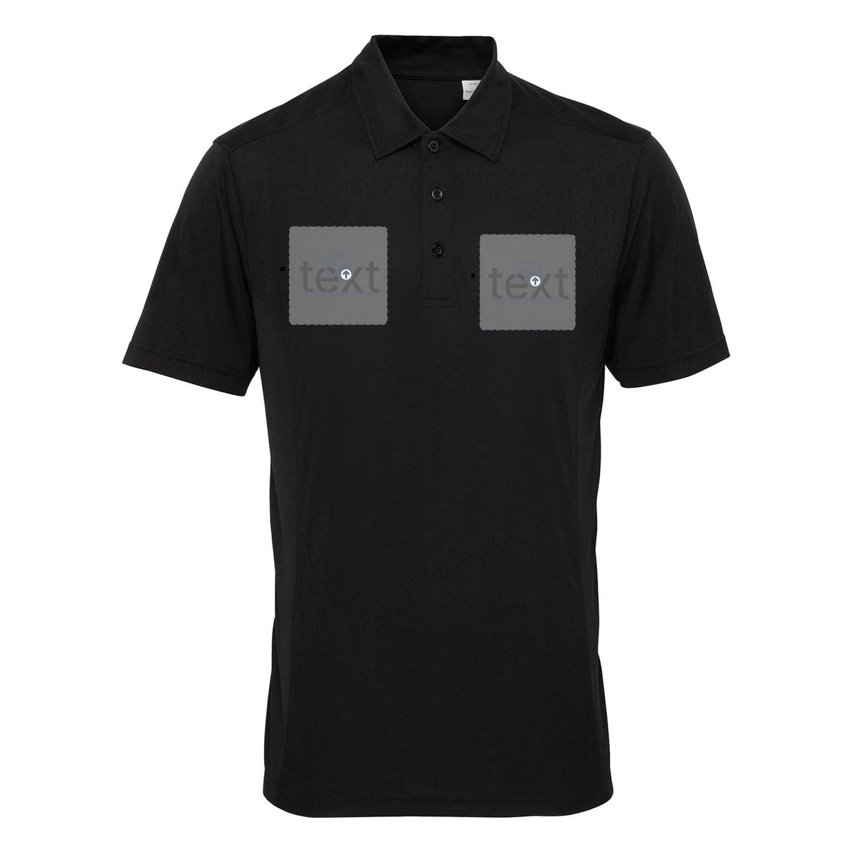 Men's Performance Polo Shirt — Black