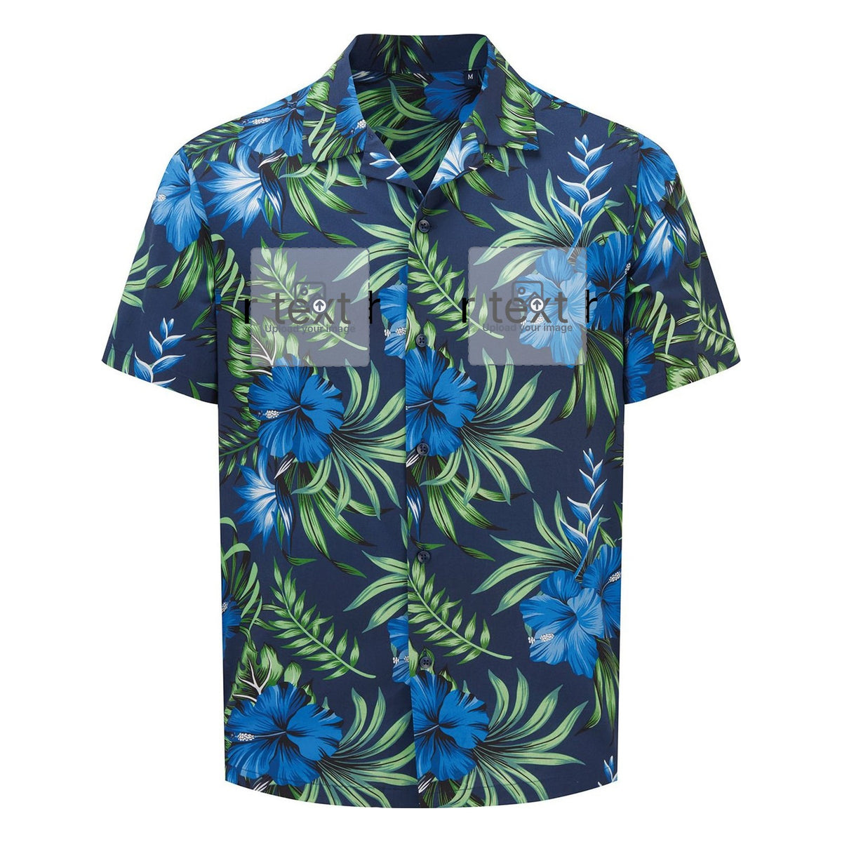 Men's Short Sleeve Shirt — Navy/Blue