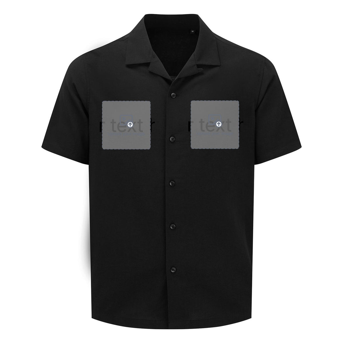 Men's Short Sleeve Shirt — Solid Black