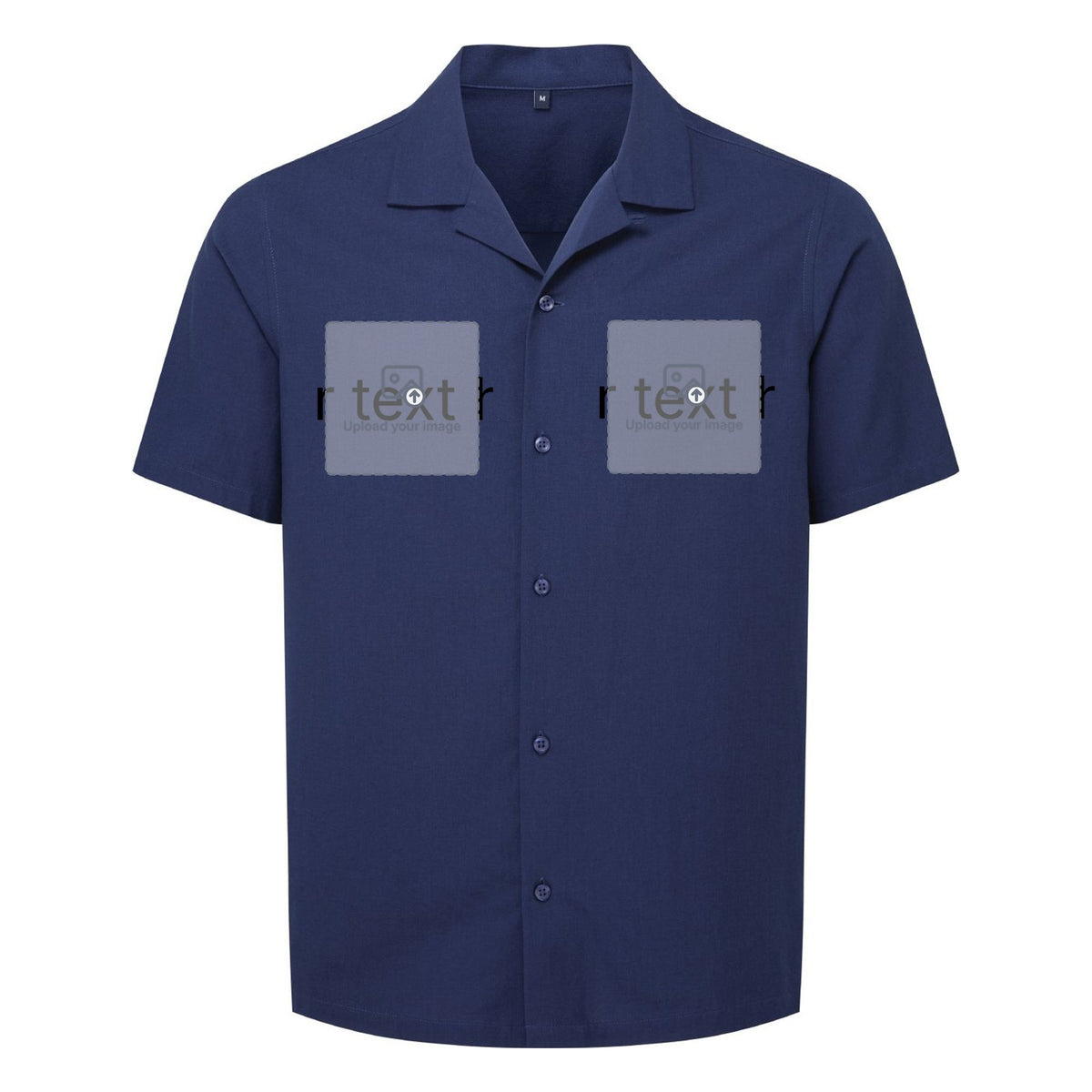 Men's Short Sleeve Shirt — Solid Navy