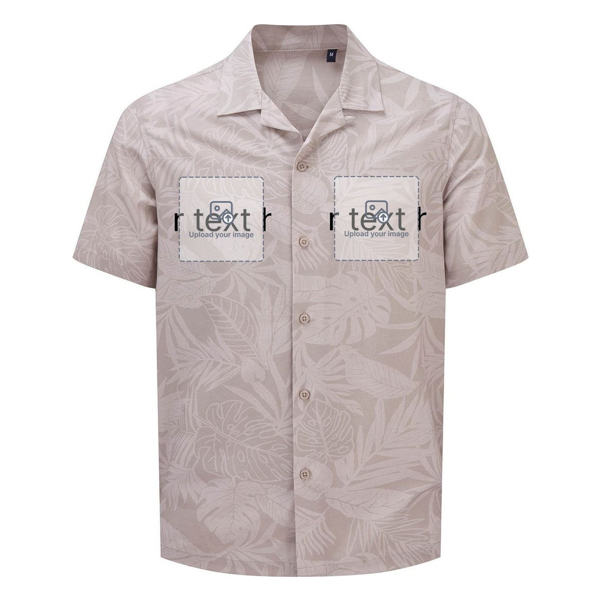 Men's Short Sleeve Shirt — Stone Tonal