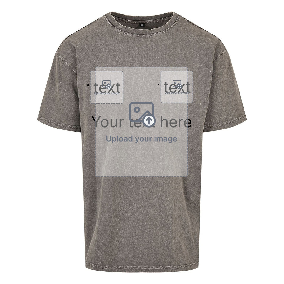 Unisex Acid Wash Oversized T-Shirt — Asphalt