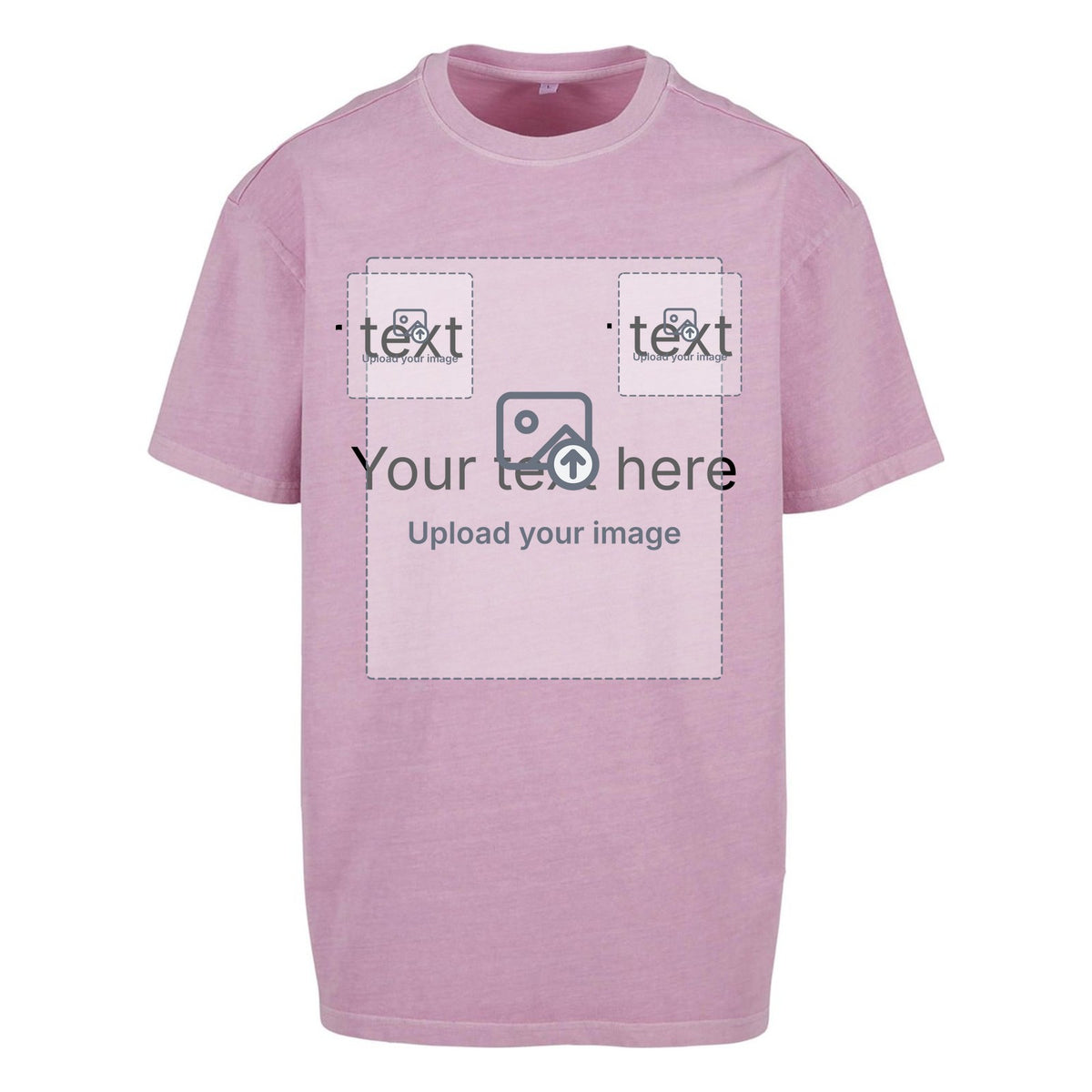 Unisex Acid Wash Oversized T-Shirt — Cool Pink
