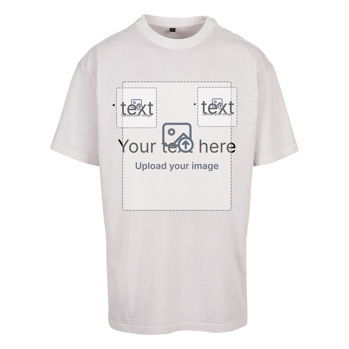 Unisex Acid Wash Oversized T-Shirt — Soft Lilac
