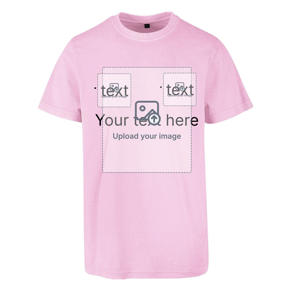Unisex Acid Wash T-Shirt — Soft Pink