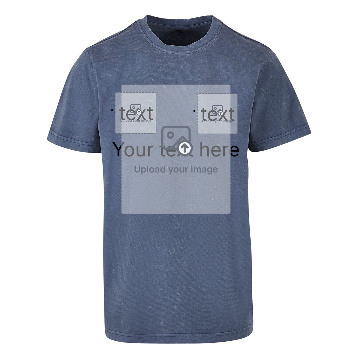 Unisex Acid Wash T-Shirt — Vintage Blue
