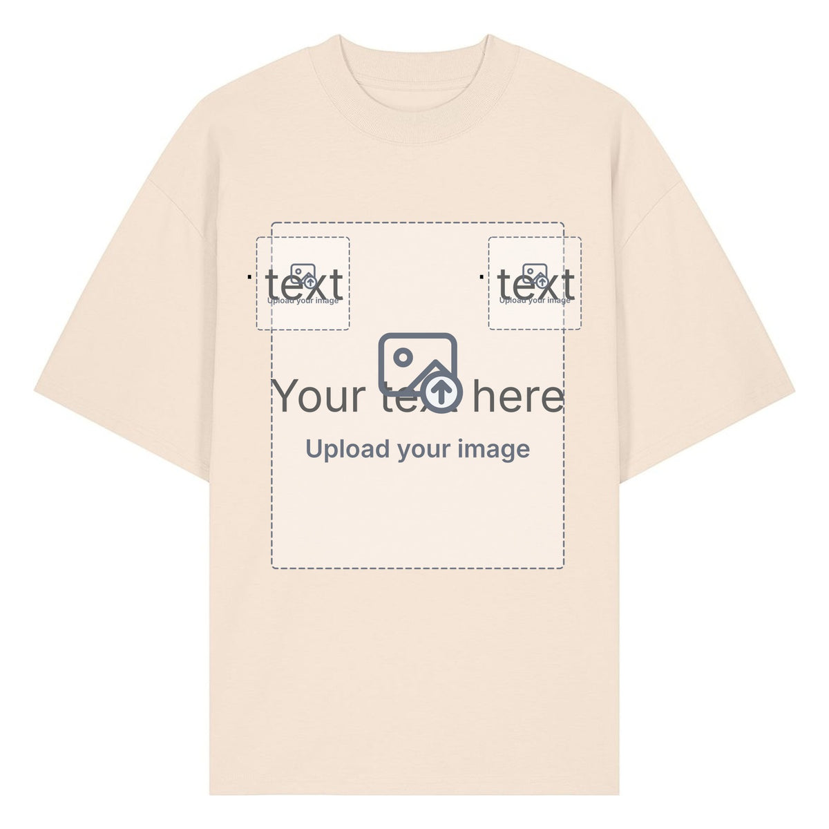 Unisex Oversized T-Shirt — Cream