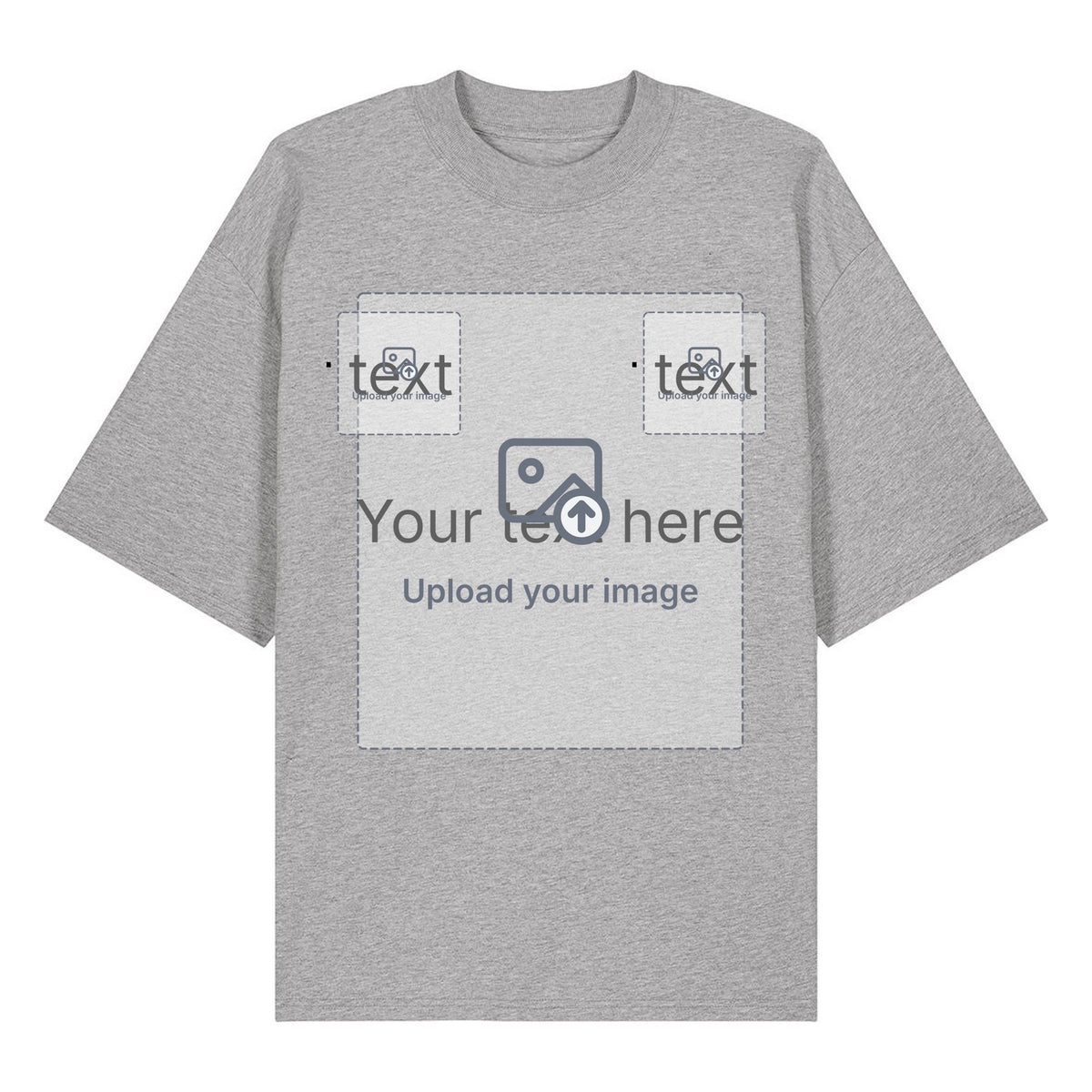 Unisex Oversized T-Shirt — Heather Grey