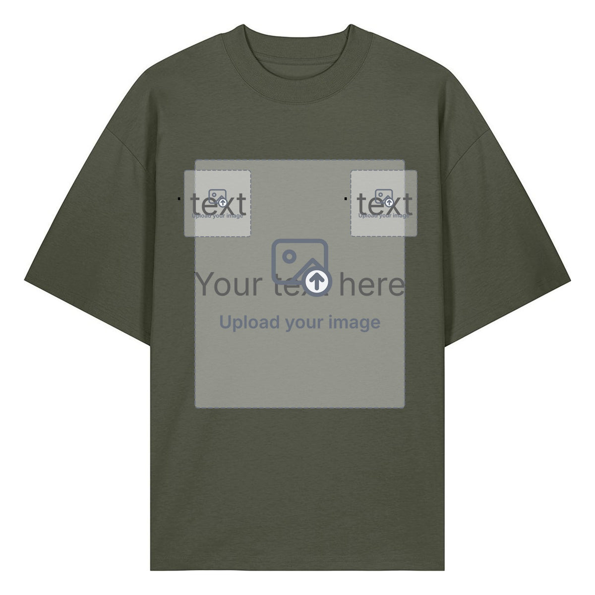 Unisex Oversized T-Shirt — Khaki
