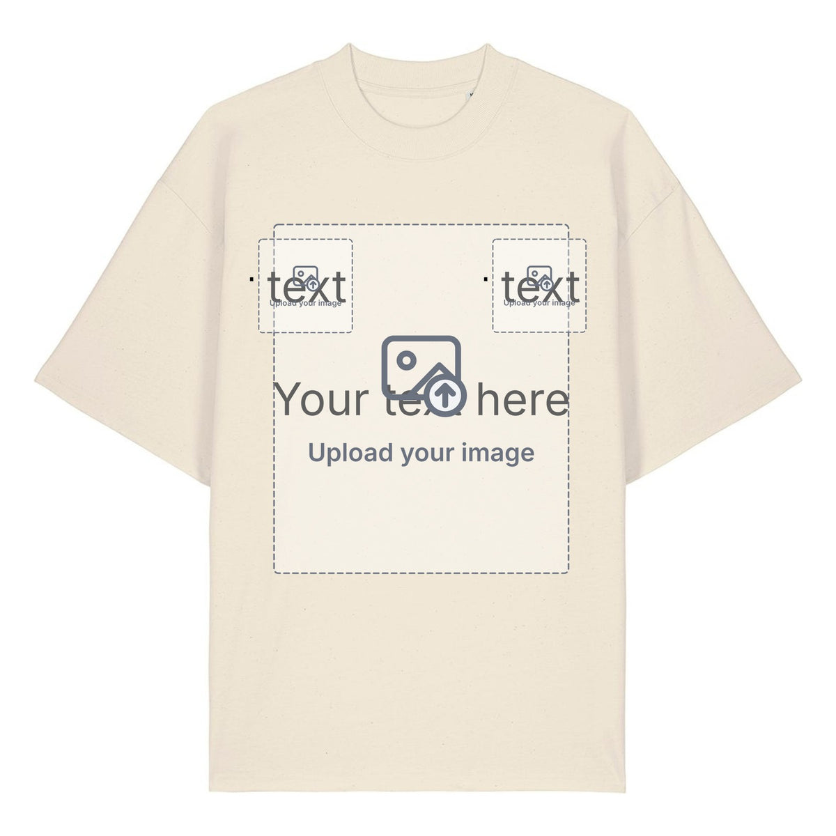 Unisex Oversized T-Shirt — Natural Raw