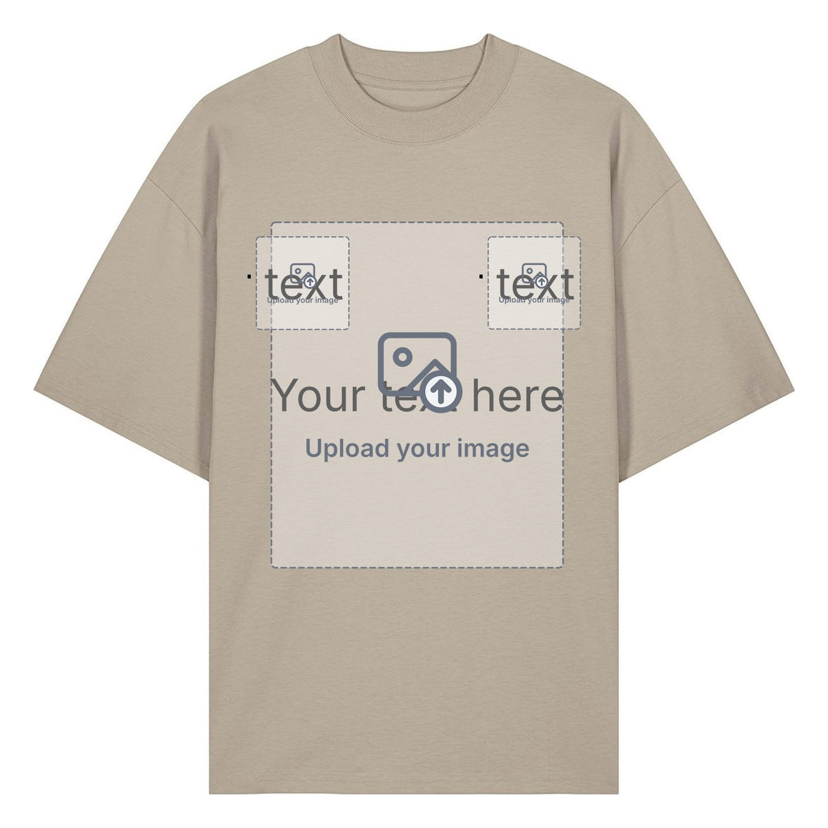 Unisex Oversized T-Shirt — Stone