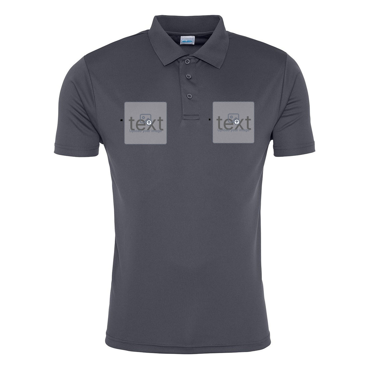 Unisex Performance Polo Shirt — Charcoal