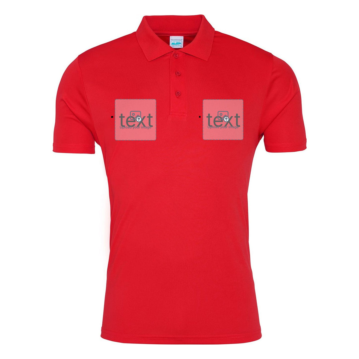 Unisex Performance Polo Shirt — Fire Red