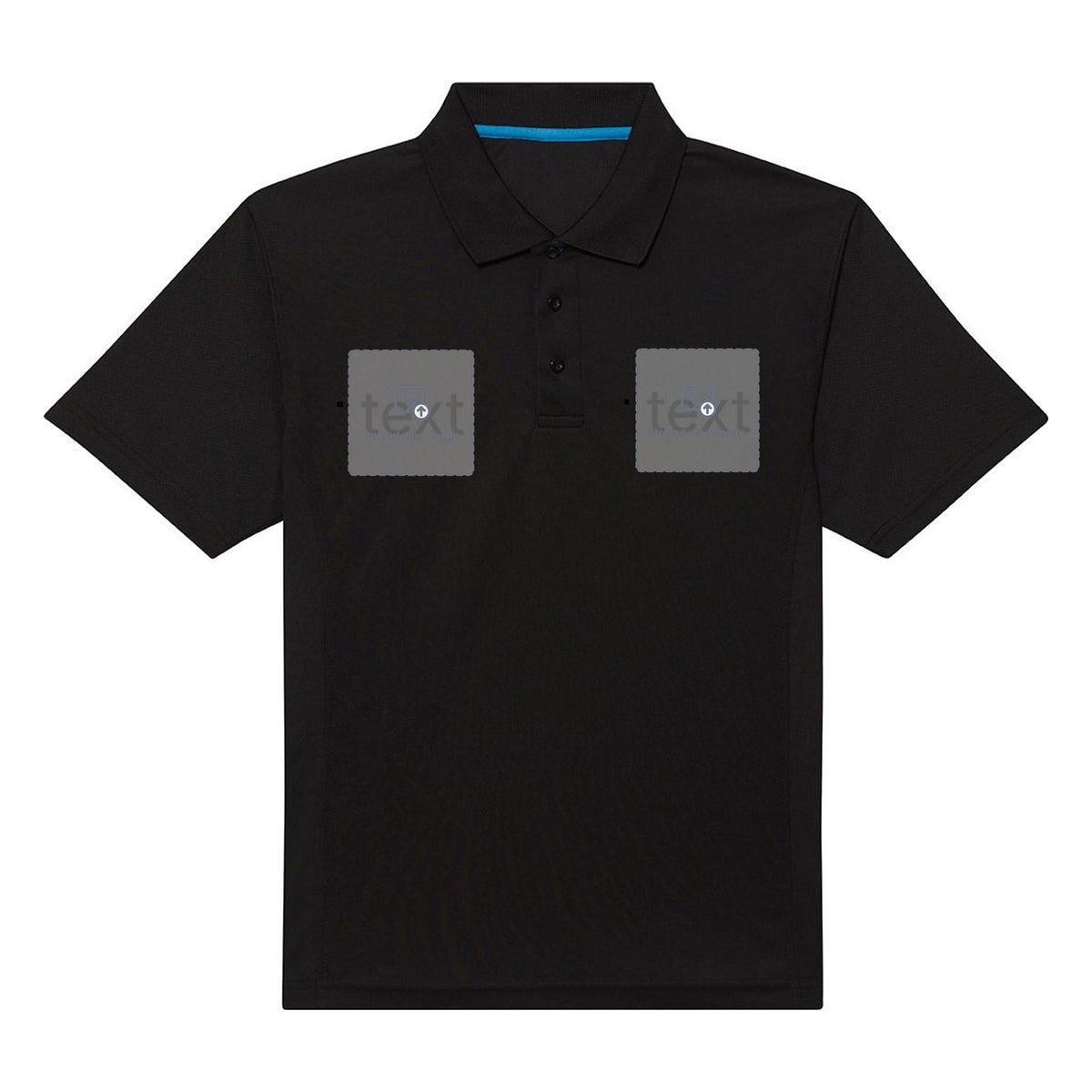 Unisex Performance Polo Shirt — Jet Black