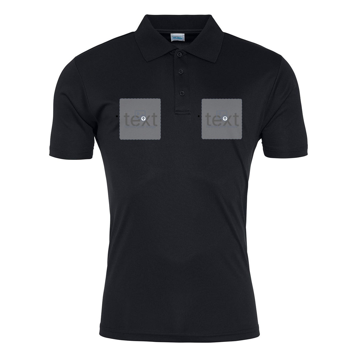 Unisex Performance Polo Shirt — Jet Black