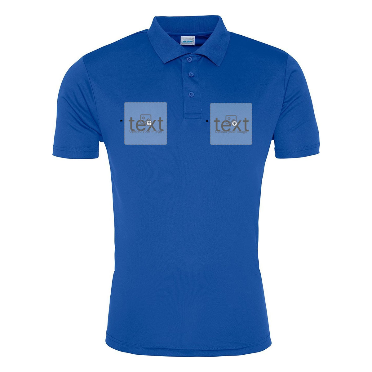 Unisex Performance Polo Shirt — Royal Blue