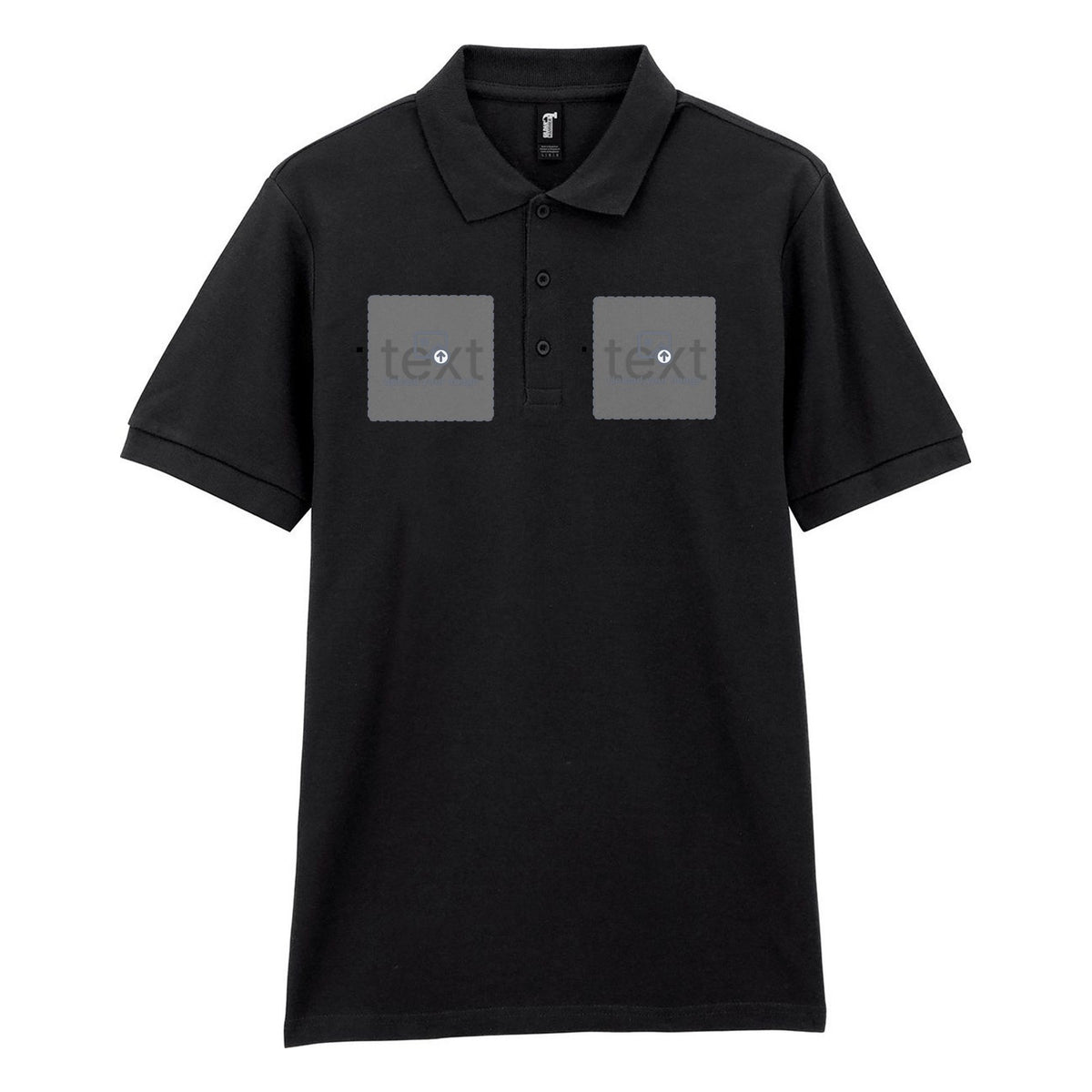 Unisex Piqué Polo Shirt — Black