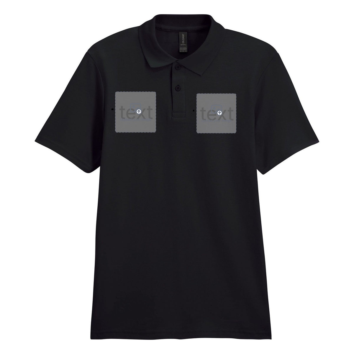 Unisex Piqué Polo Shirt — Black