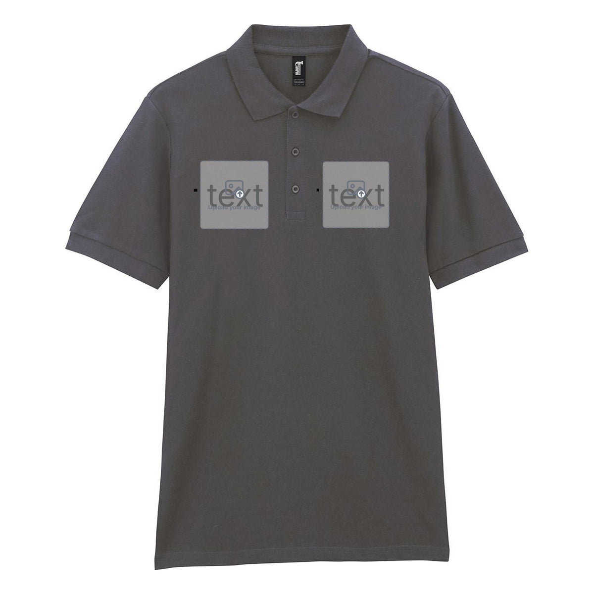 Unisex Piqué Polo Shirt — Charcoal