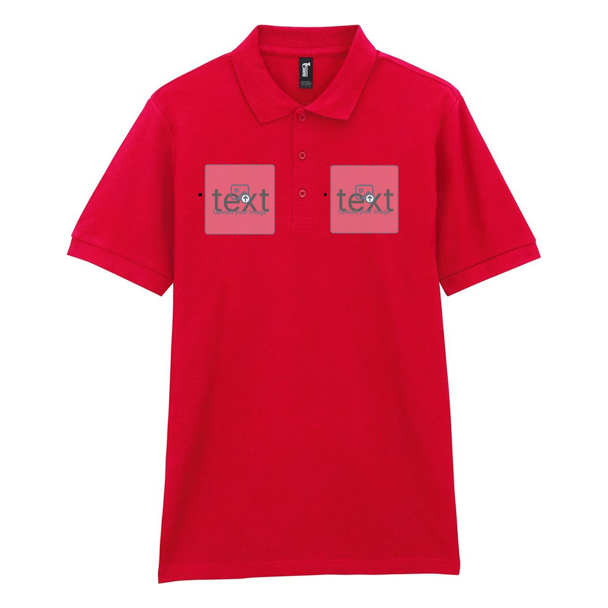 Unisex Piqué Polo Shirt — Red