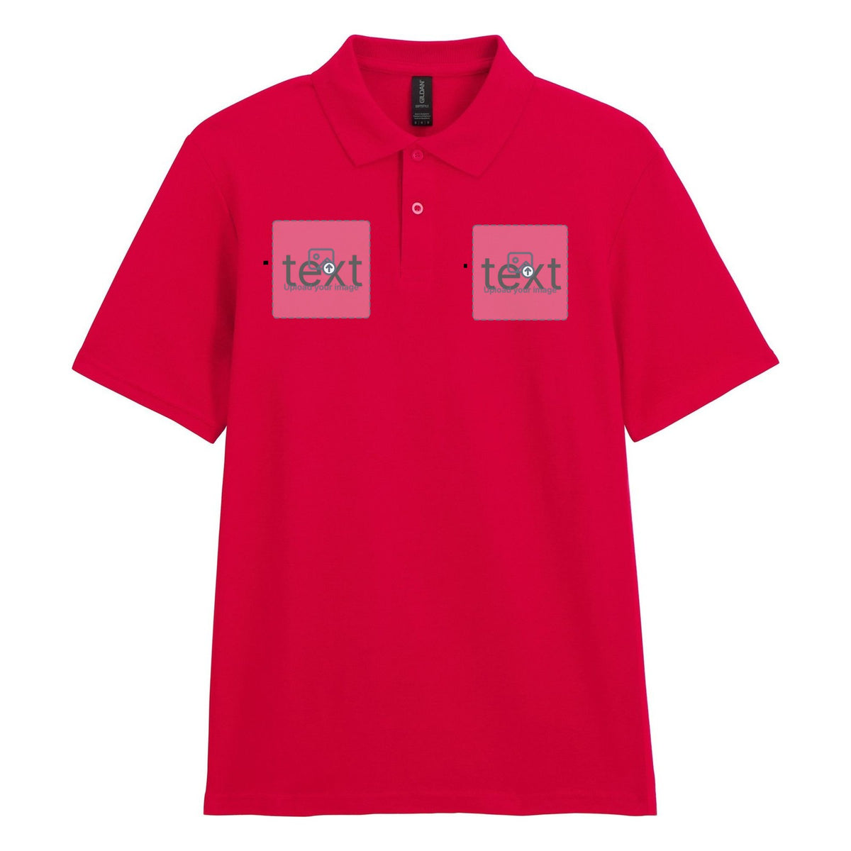 Unisex Piqué Polo Shirt — Red
