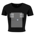 Women's Cropped T-Shirt — Black