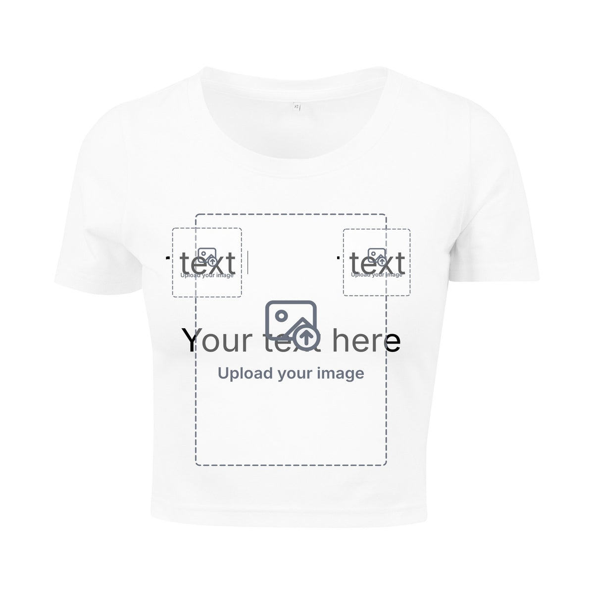 Women's Cropped T-Shirt — White
