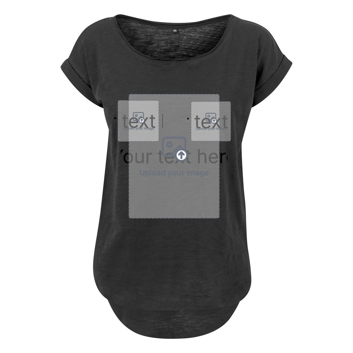 Women's Long T-Shirt — Black