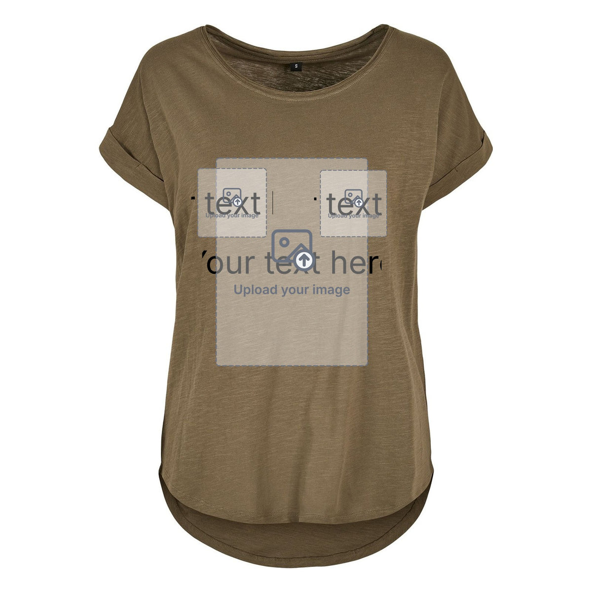 Women's Long T-Shirt — Olive