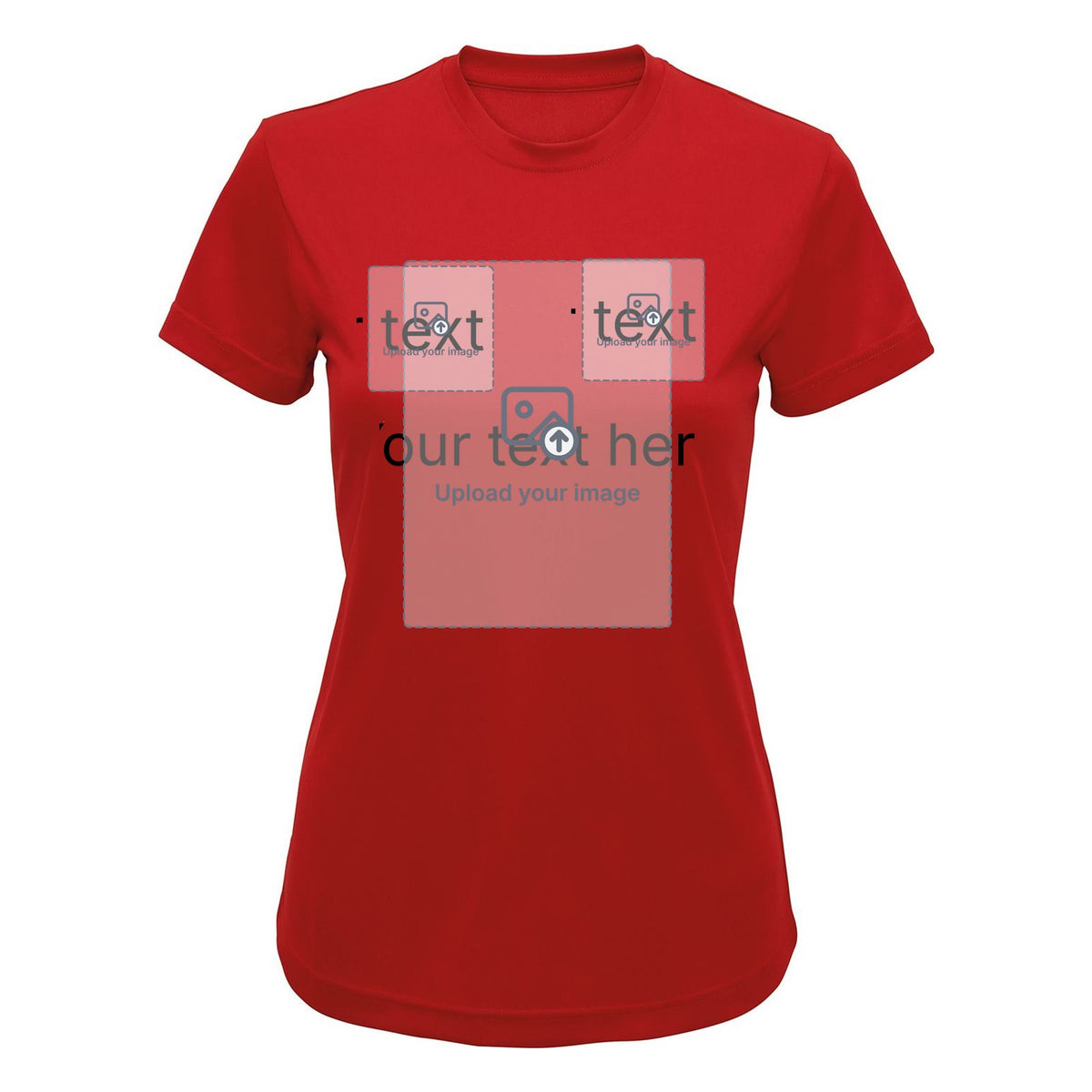 Women's Recycled Performance T-Shirt — Fire Red