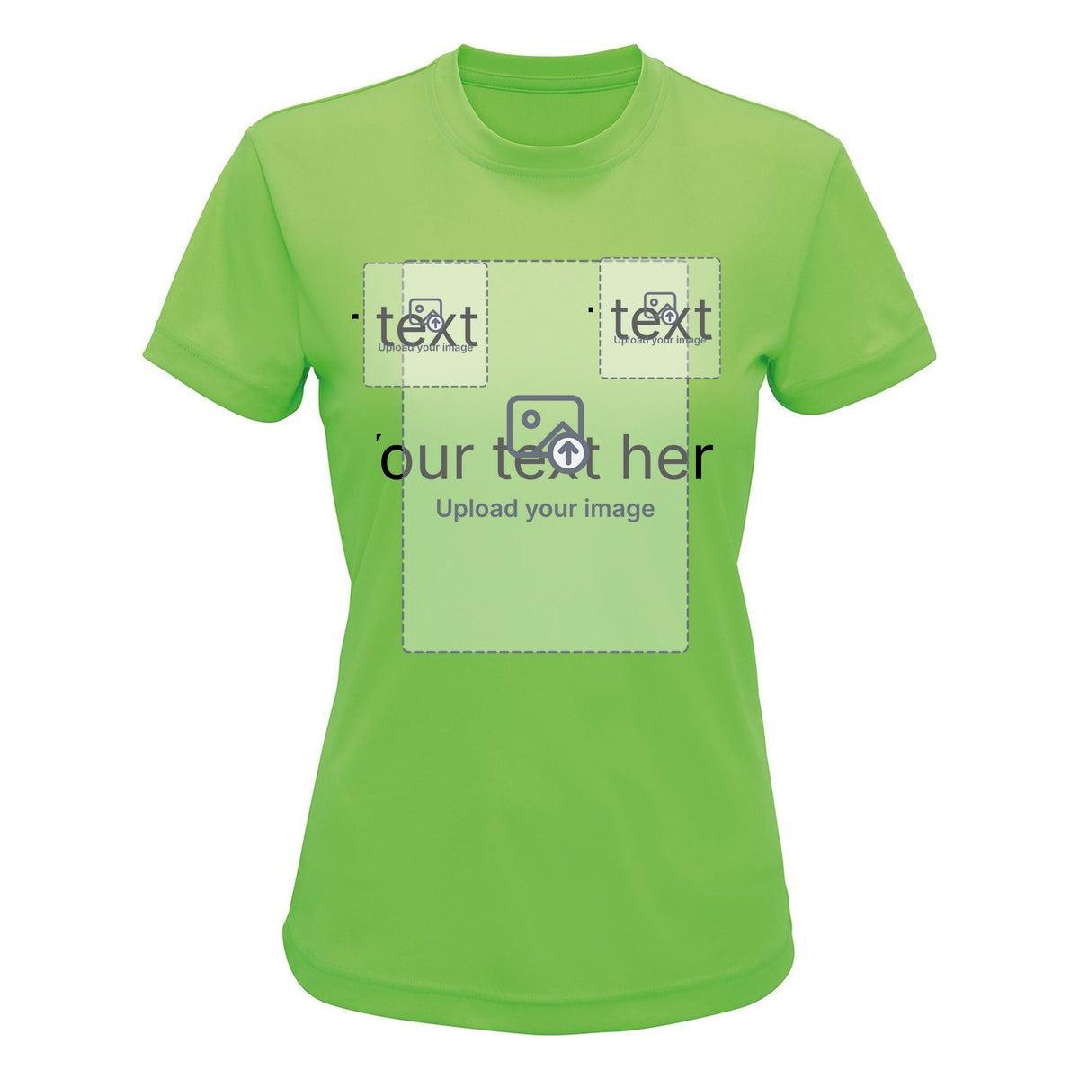 Women's Recycled Performance T-Shirt — Lightning Green