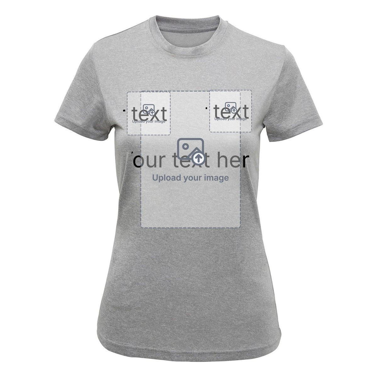 Women's Recycled Performance T-Shirt — Silver Melange
